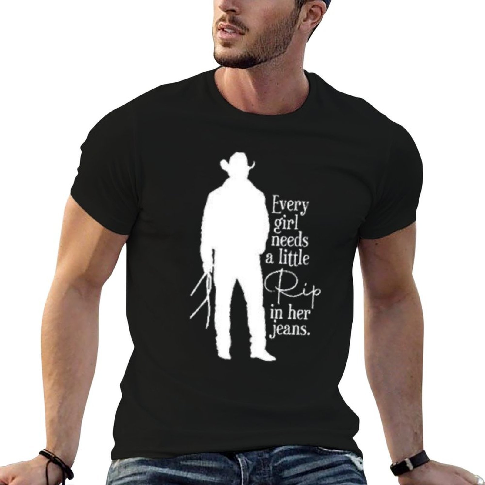 Every Girl Needs A Little Rip  - Jeans Shirt Fashion For Men recension och pris