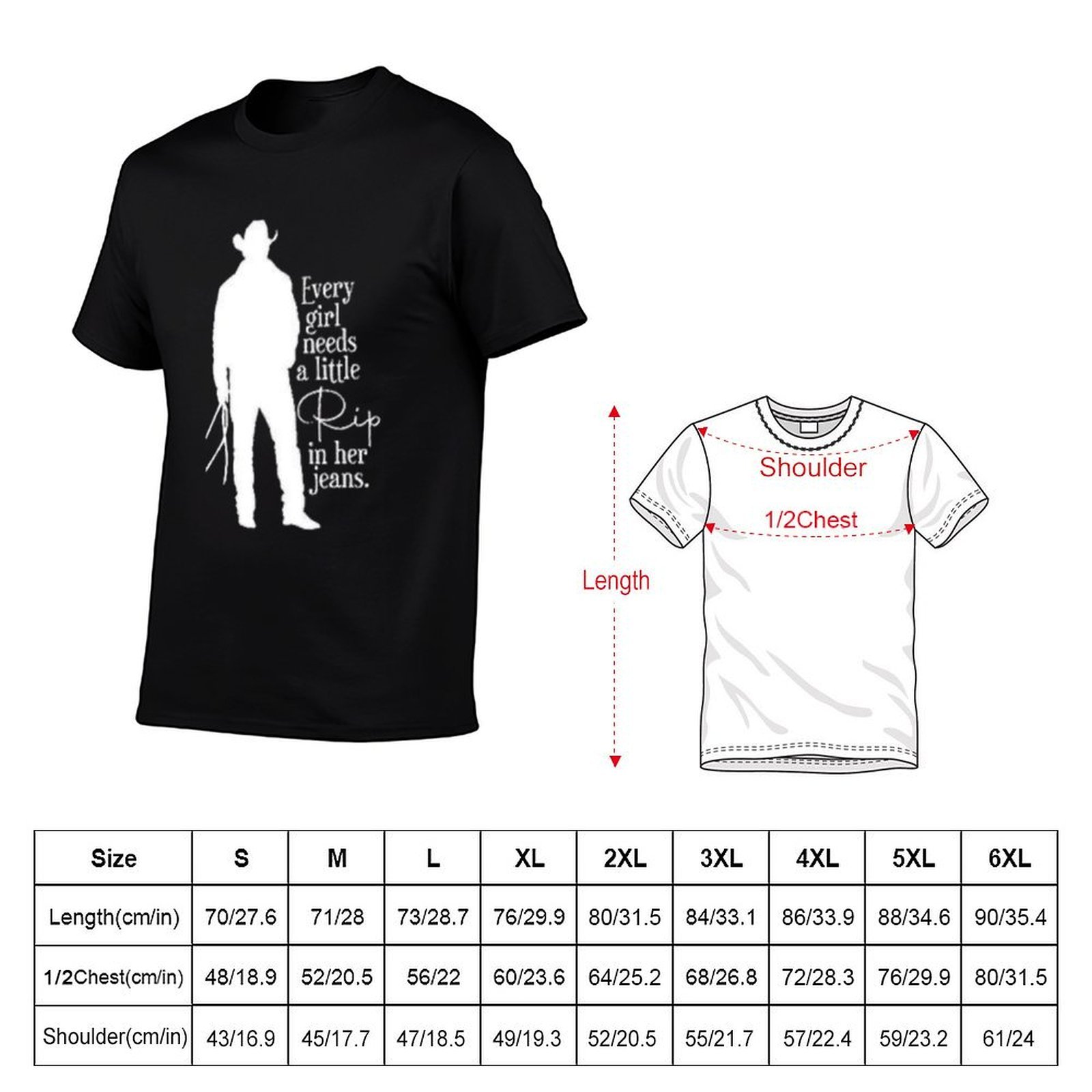 Every Girl Needs A Little Rip  - Jeans Shirt Fashion For Men recension och pris
