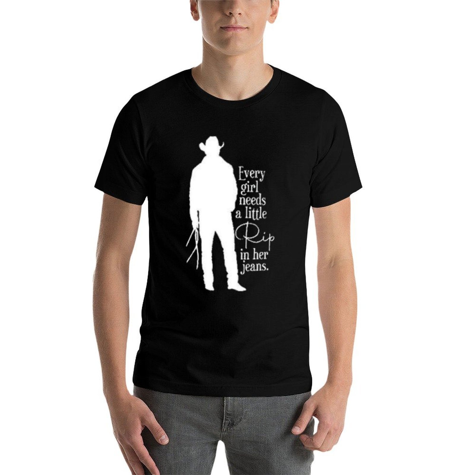 Every Girl Needs A Little Rip  - Jeans Shirt Fashion For Men recension och pris