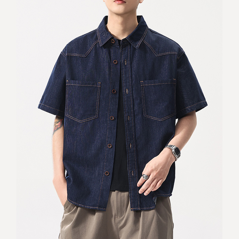 Summer Lightweight Thin Denim  - Jeans Shirt Fashion For Men recension och pris
