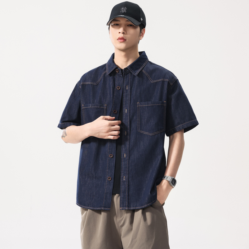 Summer Lightweight Thin Denim  - Jeans Shirt Fashion For Men recension och pris