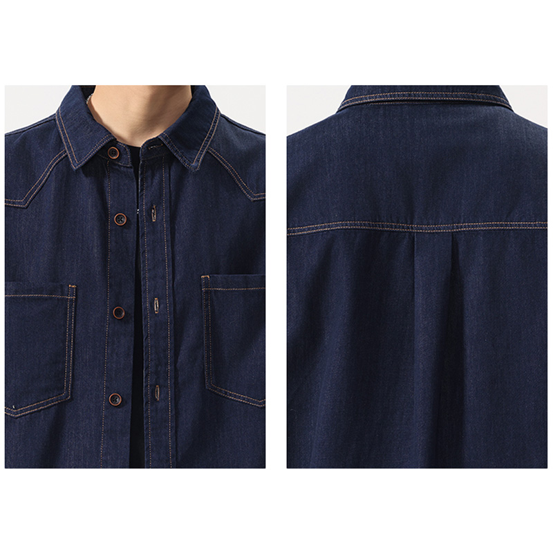 Summer Lightweight Thin Denim  - Jeans Shirt Fashion For Men recension och pris