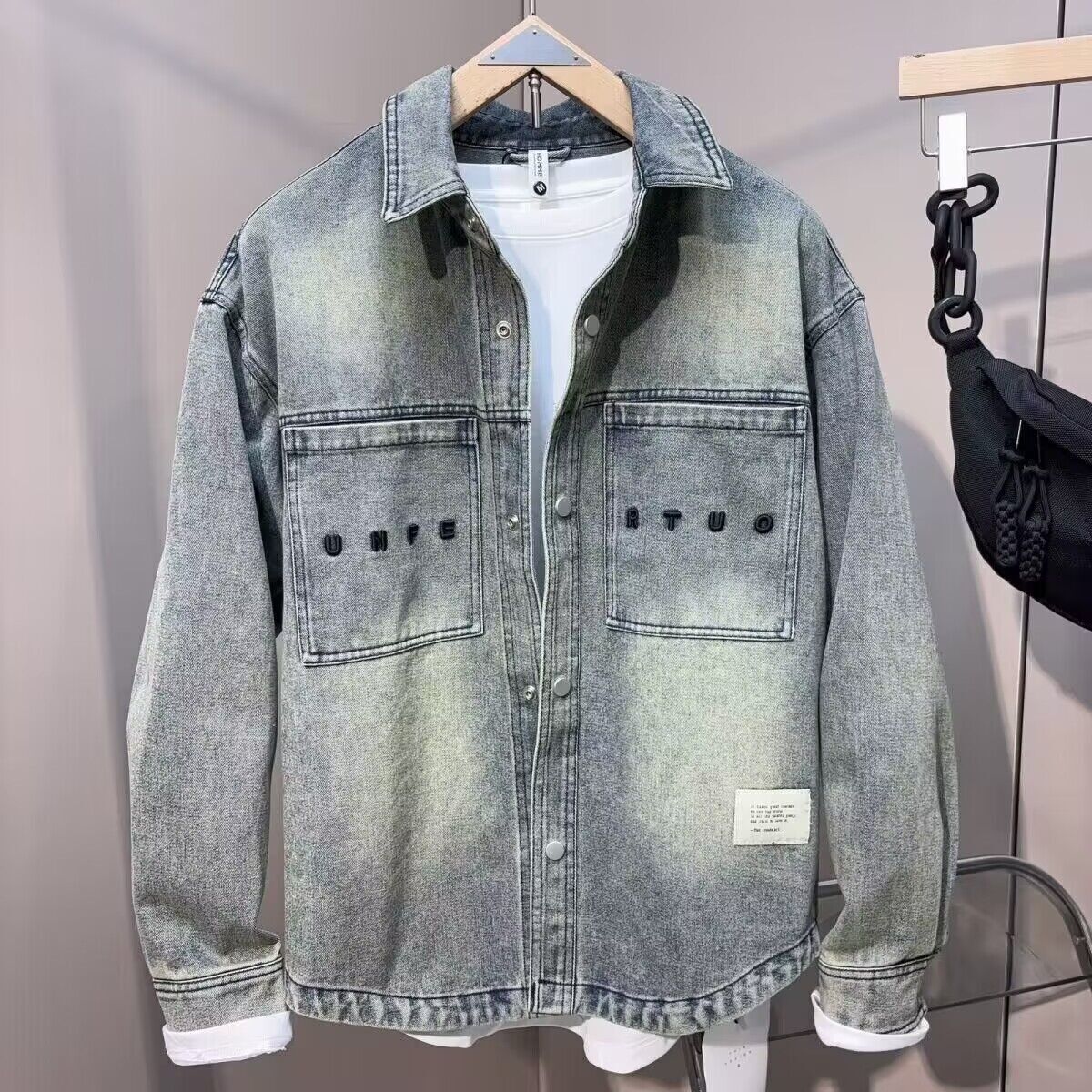 Vintage Clean fit Spring Autum - Jeans Shirt Fashion For Men recension och pris