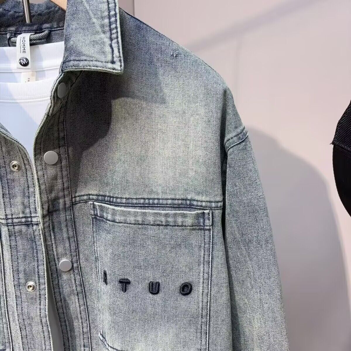 Vintage Clean fit Spring Autum - Jeans Shirt Fashion For Men recension och pris