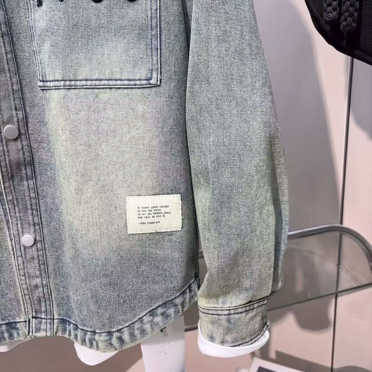 Vintage Clean fit Spring Autum - Jeans Shirt Fashion For Men recension och pris