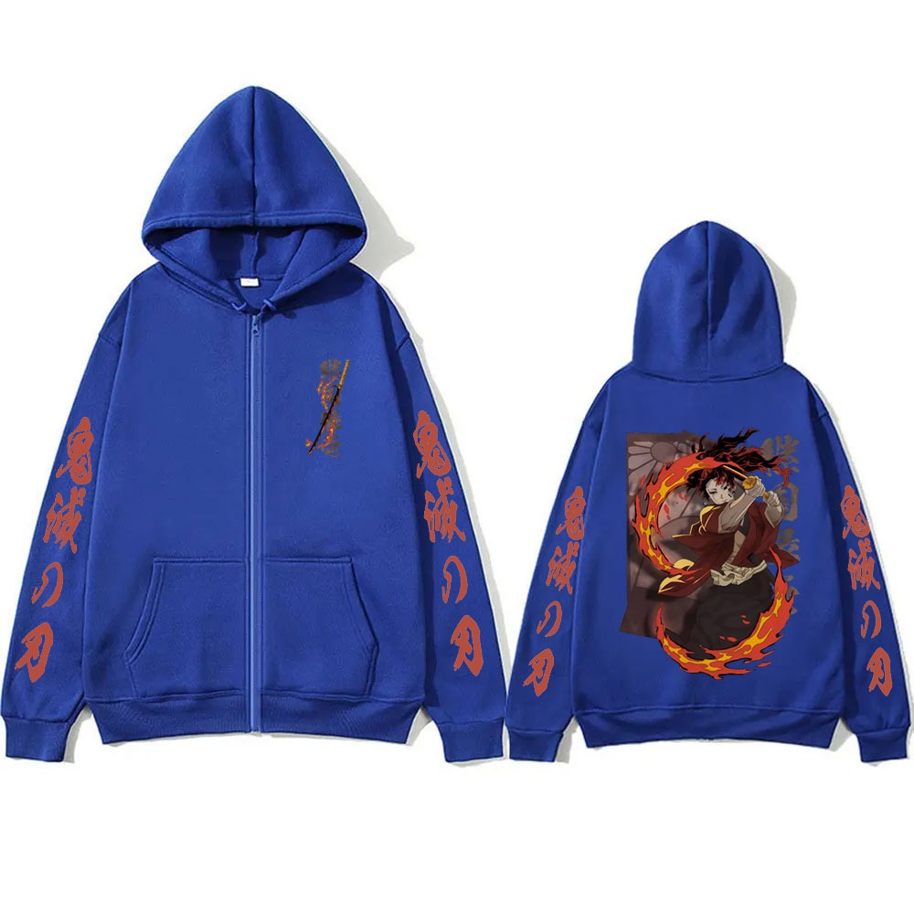 New Demon Slayer Tsugikuni Yor - Men'S Fashion Zipper Hoodie recension och pris