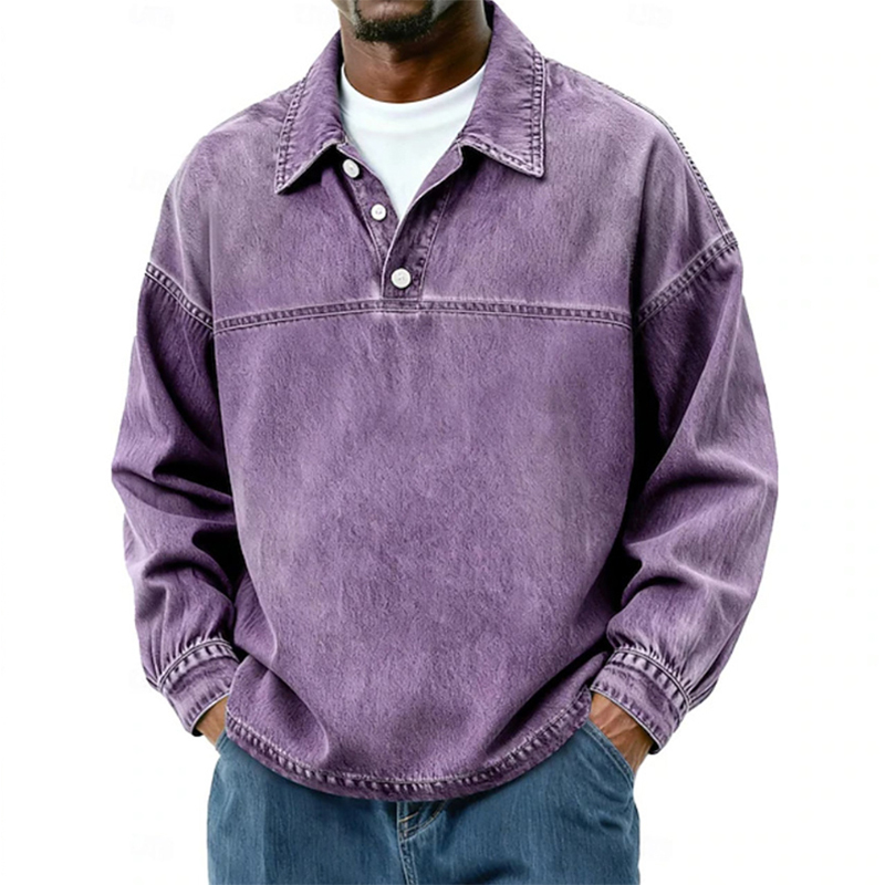 Fashionable Lapel Polo Shirts  - Jeans Shirt Fashion For Men recension och pris