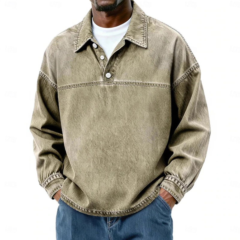 Fashionable Lapel Polo Shirts  - Jeans Shirt Fashion For Men recension och pris