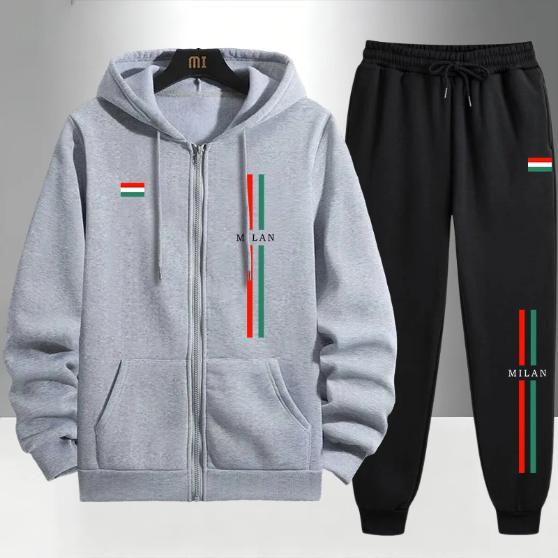 2026 Italy Printed Men's Set Z - Men'S Fashion Zipper Hoodie recension och pris
