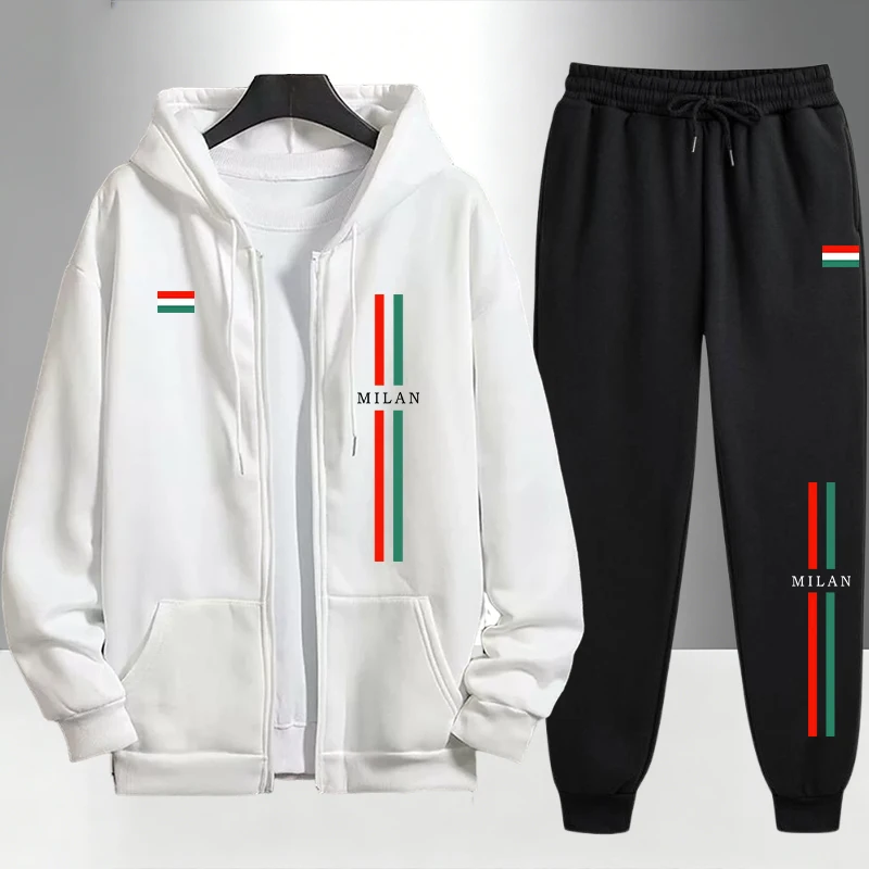 2026 Italy Printed Men's Set Z - Men'S Fashion Zipper Hoodie recension och pris