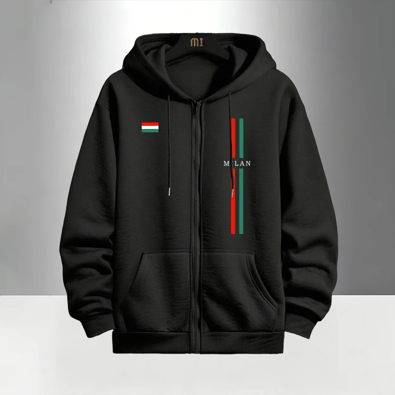 2026 Italy Printed Men's Set Z - Men'S Fashion Zipper Hoodie recension och pris