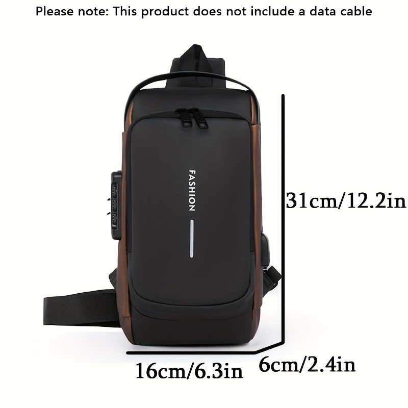Waterproof Anti-Theft Backpack - Crossbody Bag Men recension och pris