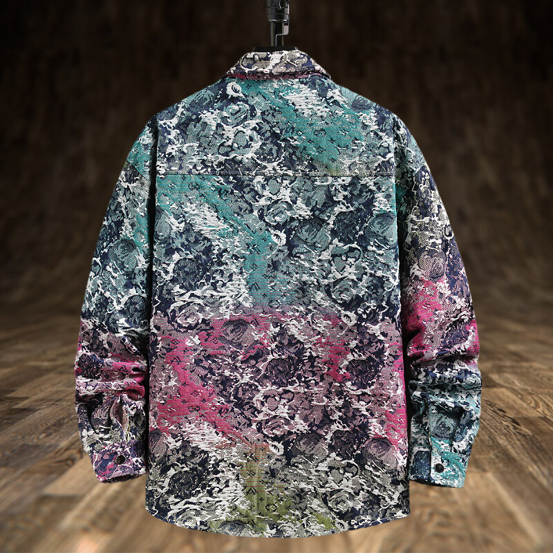 Spring Men's Lxury Denim Jacke - Jeans Shirt Fashion For Men recension och pris