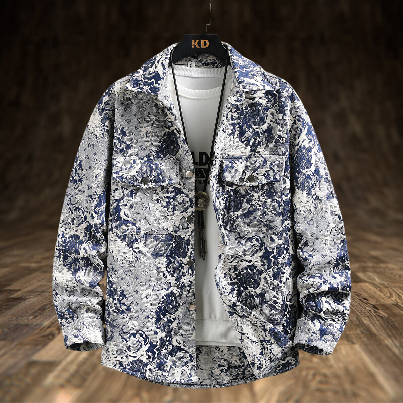 Spring Men's Lxury Denim Jacke - Jeans Shirt Fashion For Men recension och pris