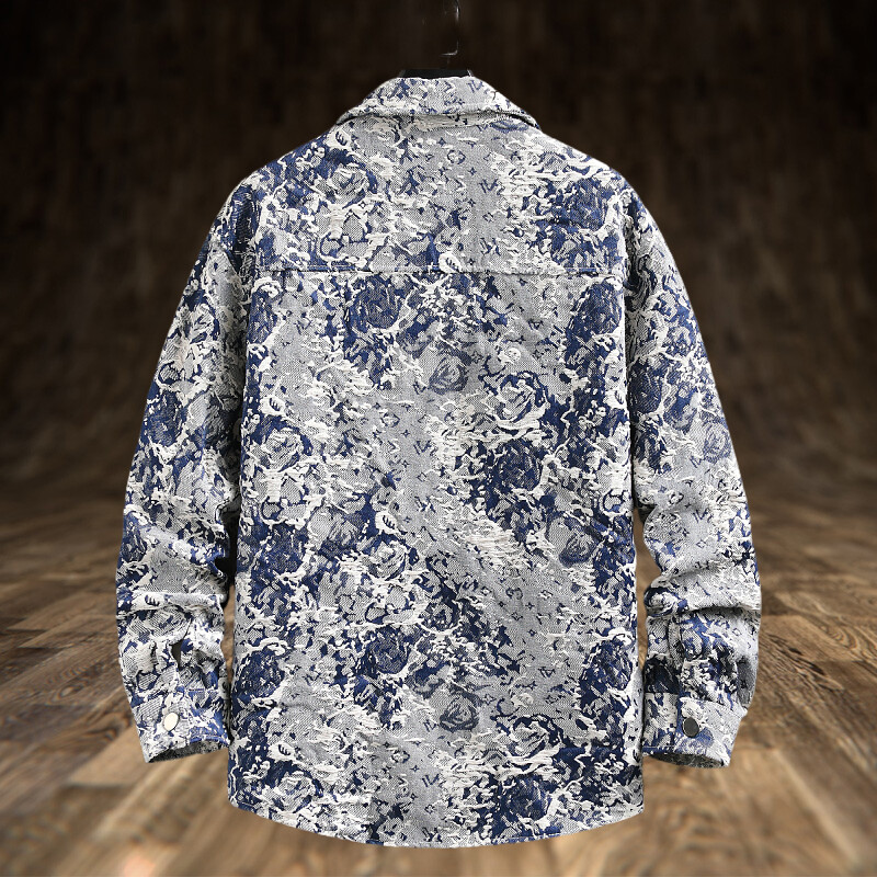 Spring Men's Lxury Denim Jacke - Jeans Shirt Fashion For Men recension och pris